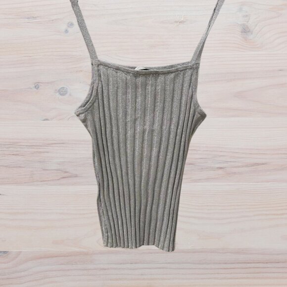 & Other Stories Women's Top Silver - Size S - Picture 2 of 5